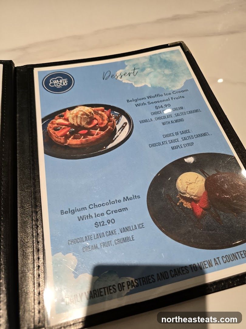 Dessert Menu