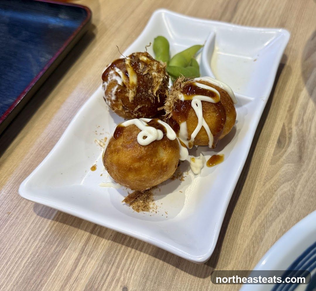Takoyaki with Edamame