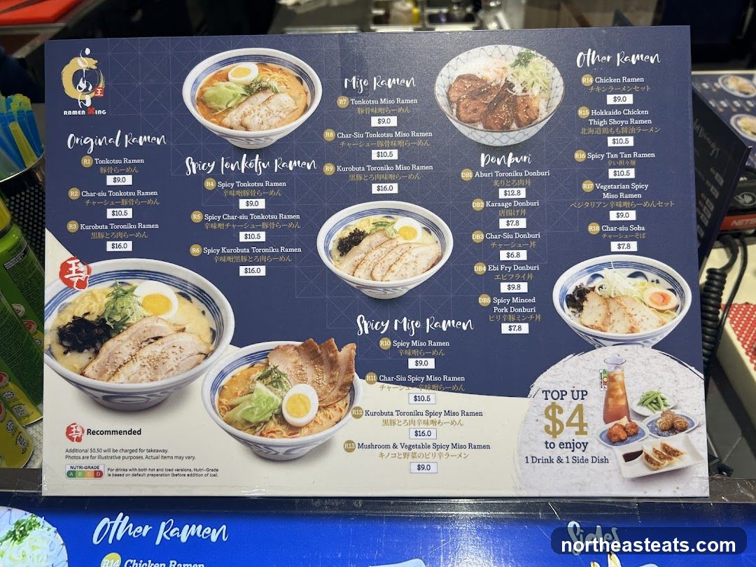 Ramen King Menu