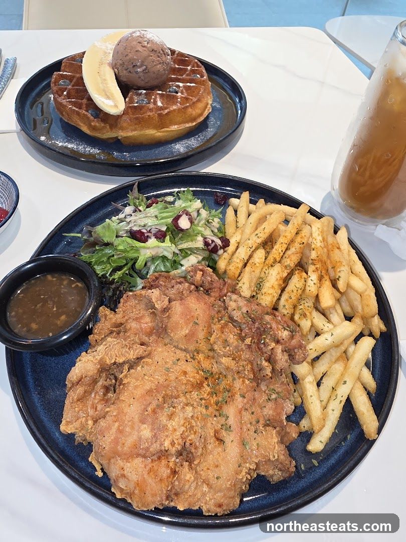 Fried Chicken and Waffle Meal