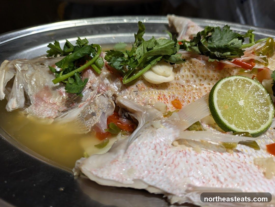 Steamed Fish with Lime and Herbs