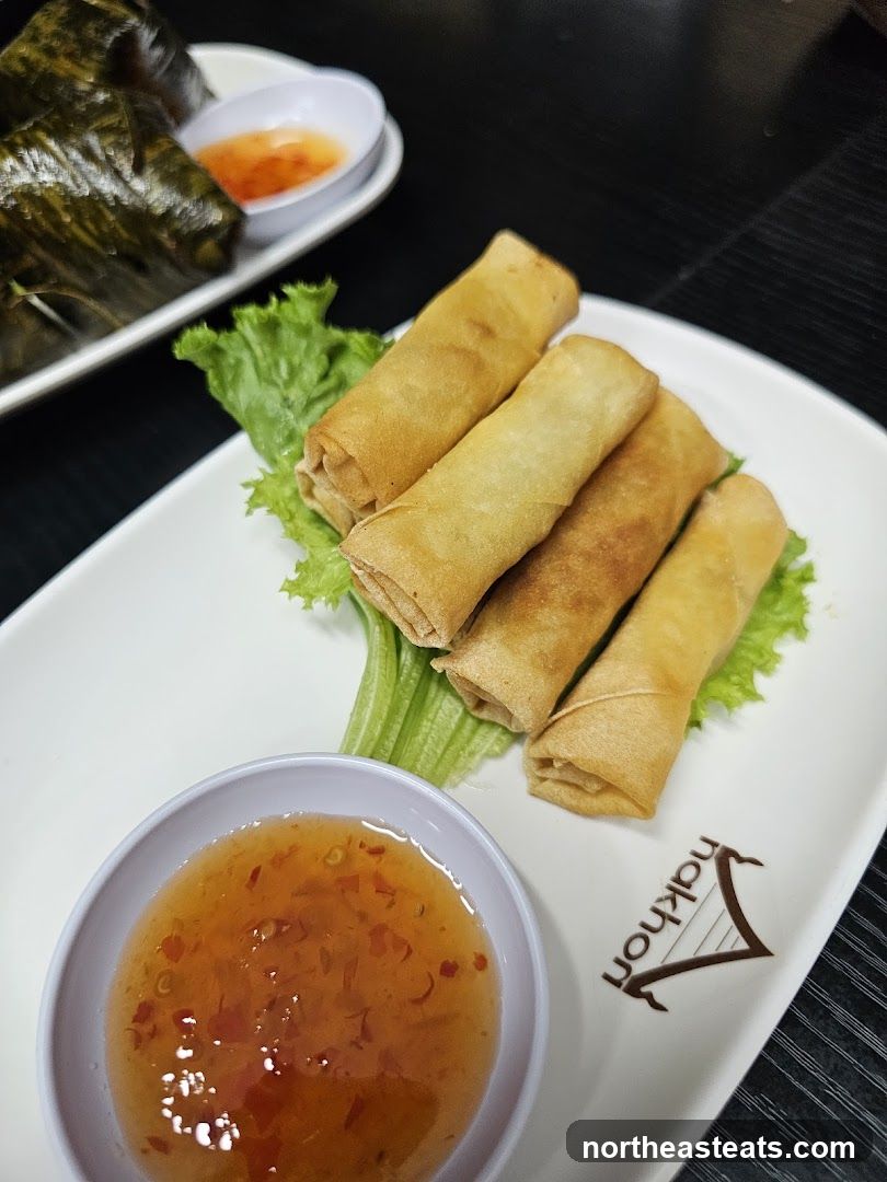 Spring Rolls with Sweet Chili Sauce