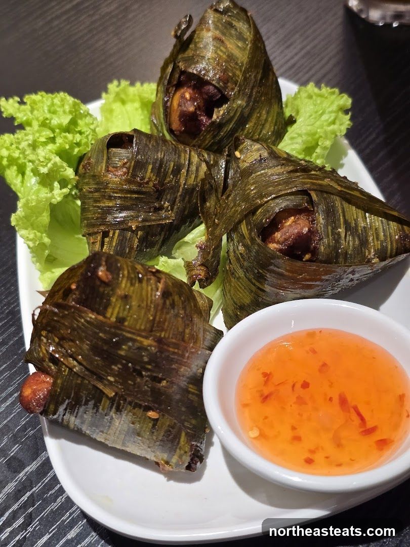 Chicken Wrapped in Pandan Leaves