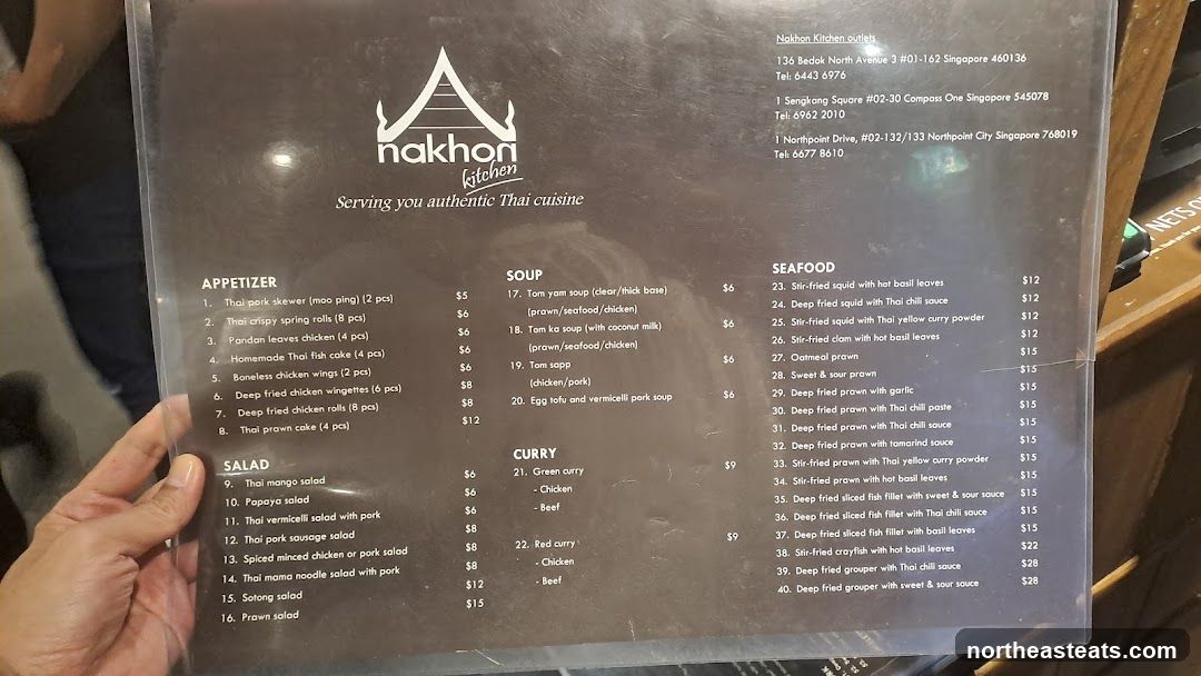 Nakhon Kitchen Menu