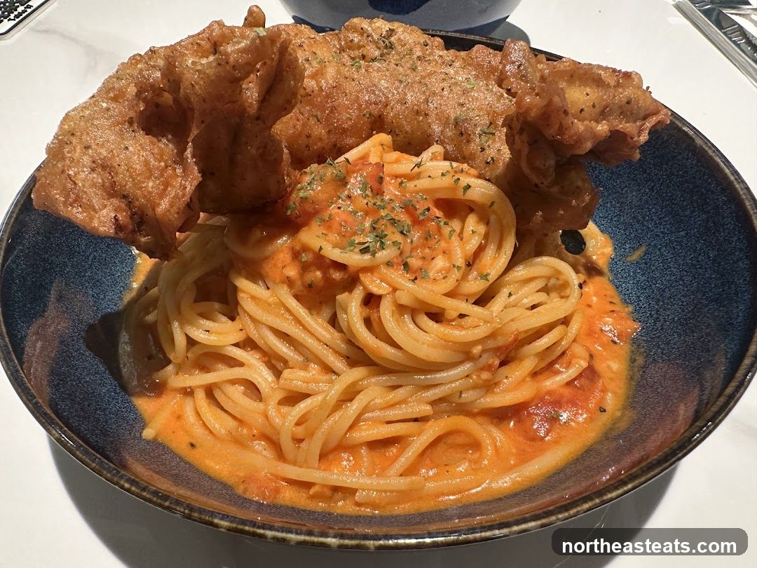 Spaghetti with Fried Topping