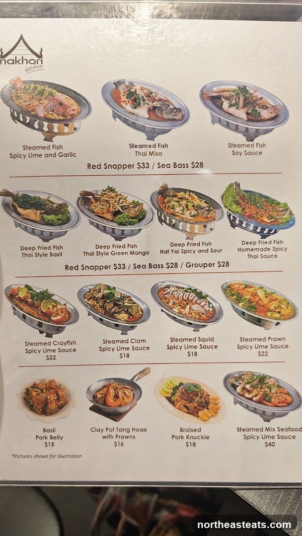 Nakhon Kitchen Menu