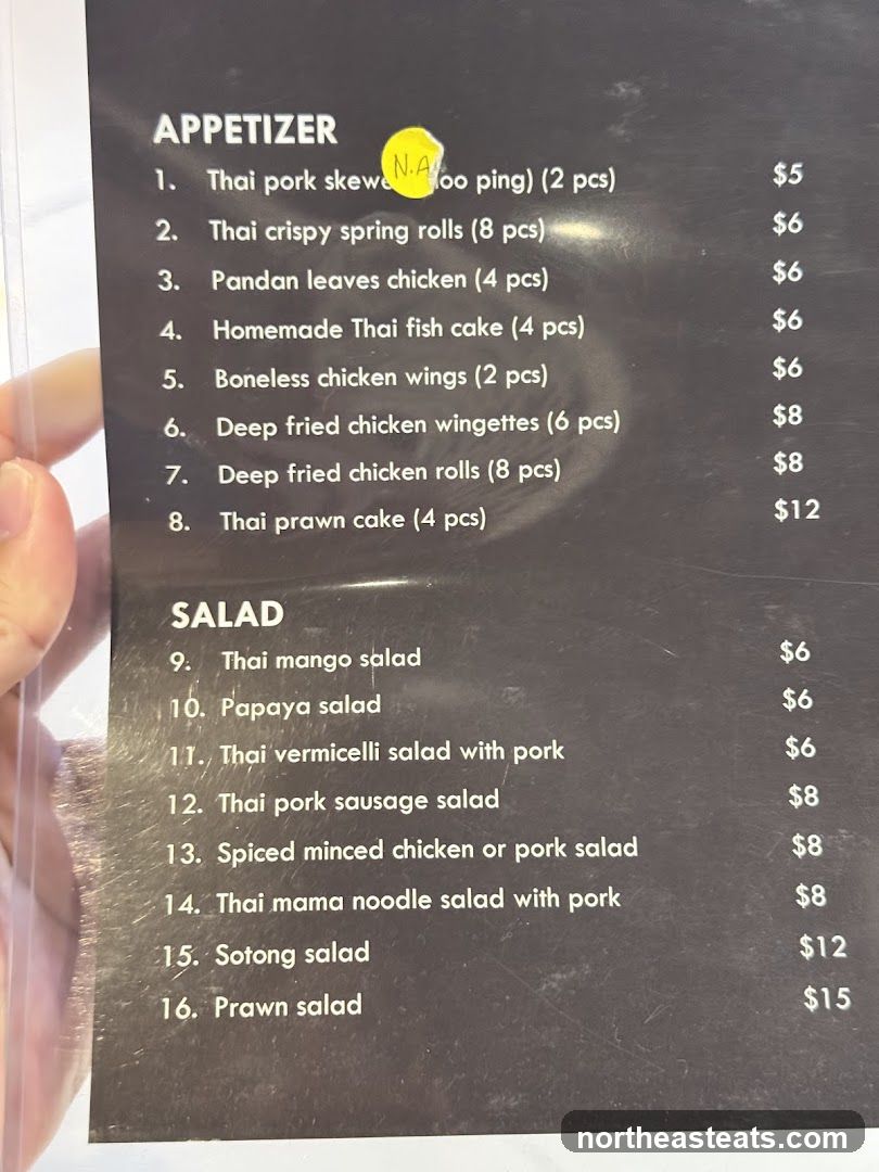 Thai Appetizers and Salads