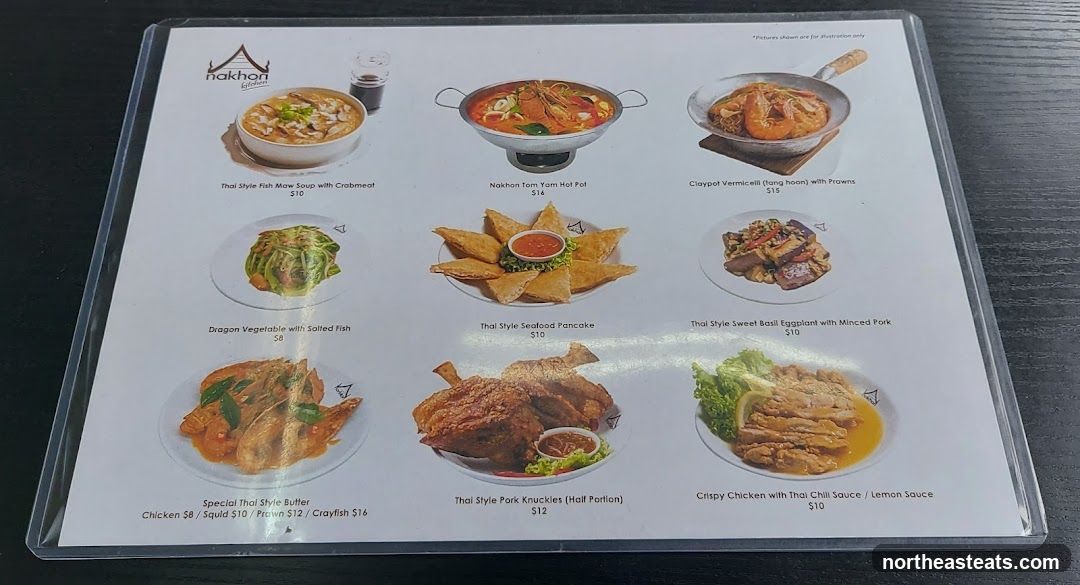 Nakhon Kitchen Menu