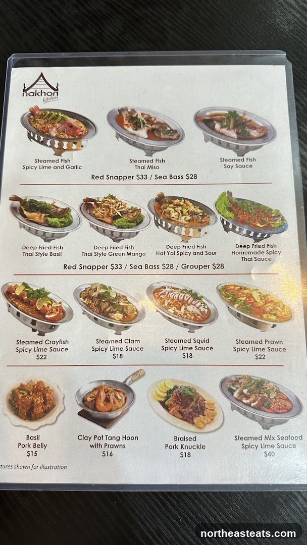 Nakhon Kitchen Menu