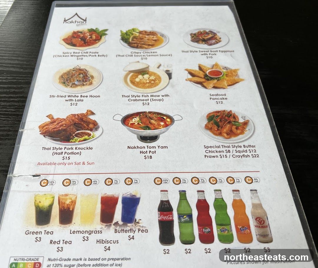 Nakhon Kitchen Menu
