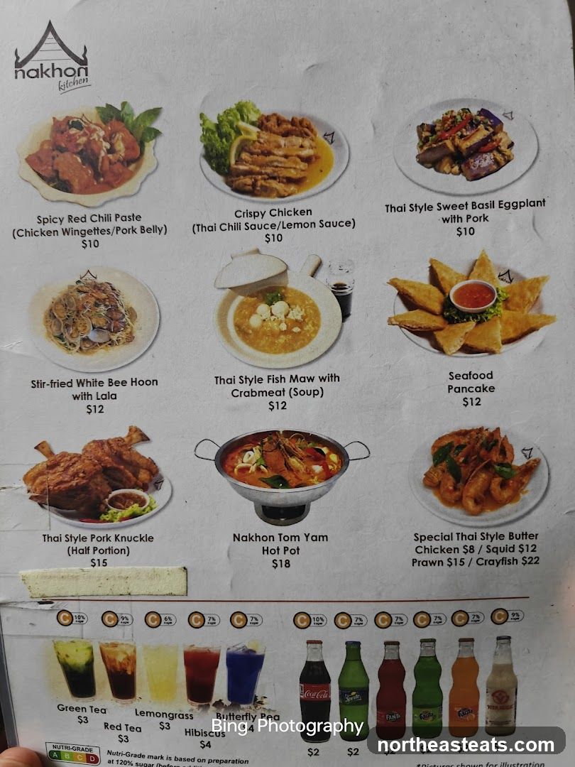 Nakhon Kitchen Menu