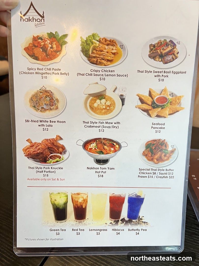 Nakhon Kitchen Menu