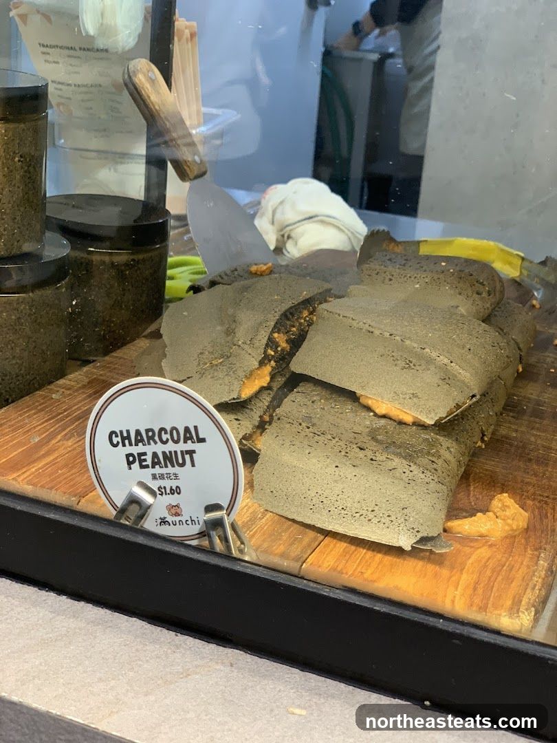 Charcoal Peanut Pancake