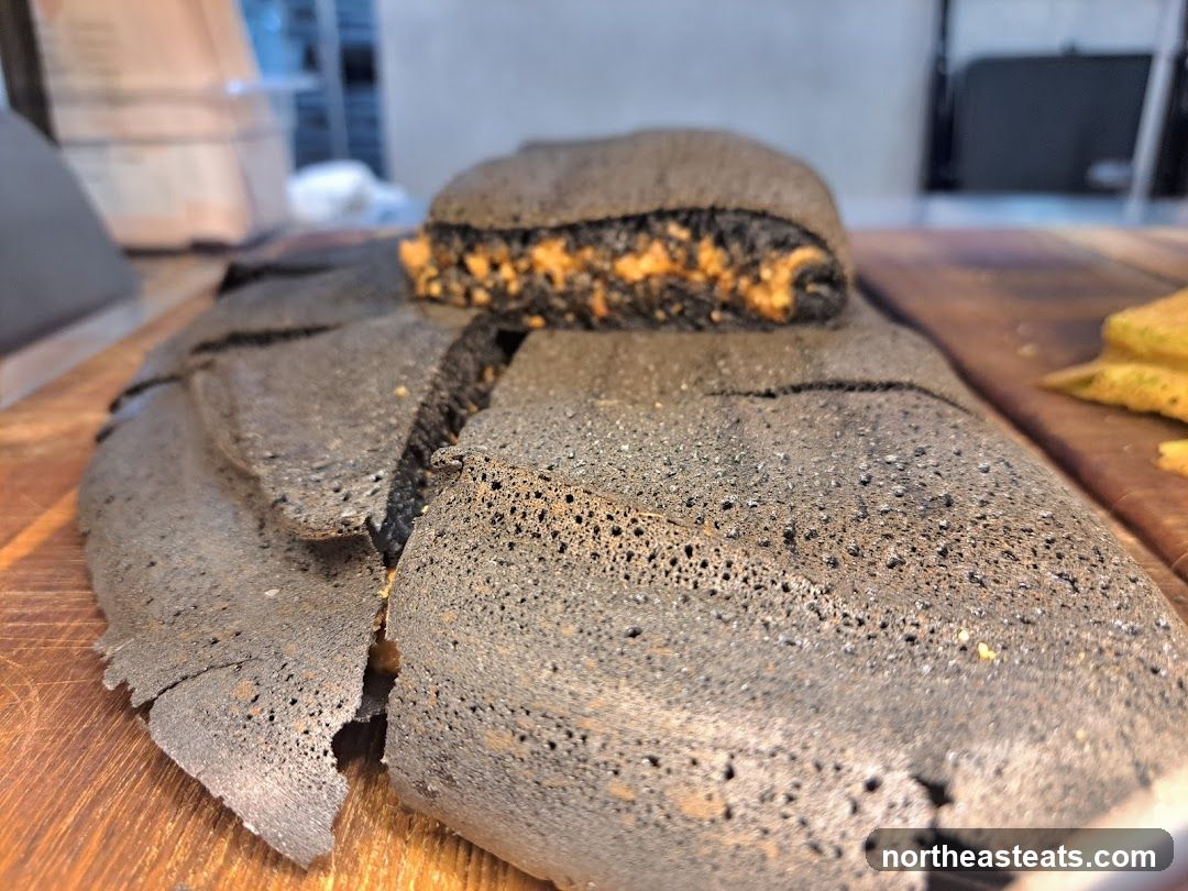 Dark Crepe with Filling