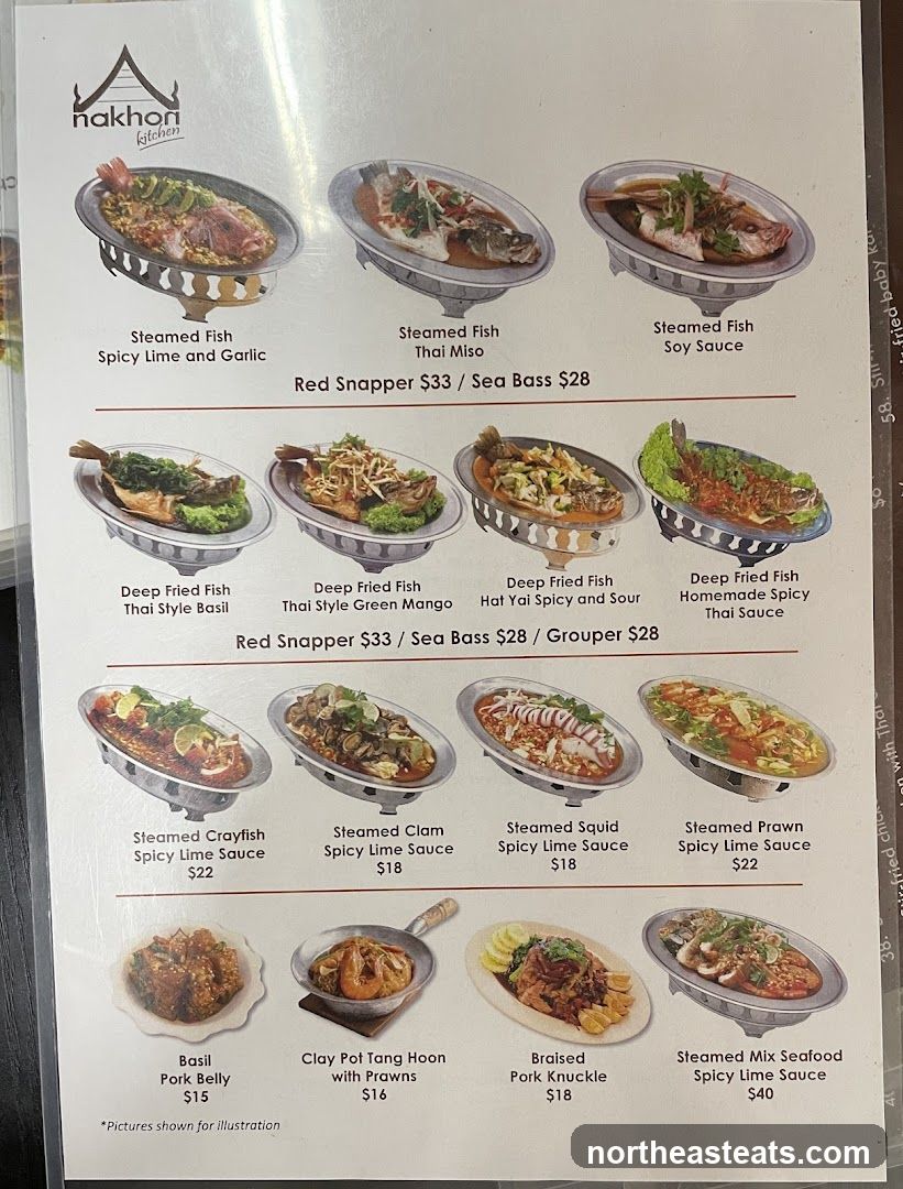 Nakhon Kitchen Menu