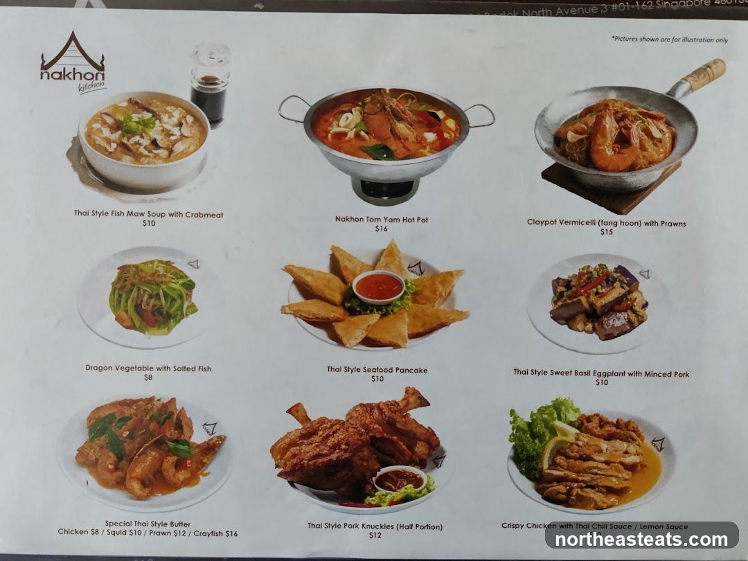 Nakhon Kitchen Menu