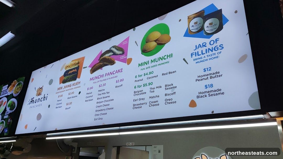 Munchi Pancakes Menu