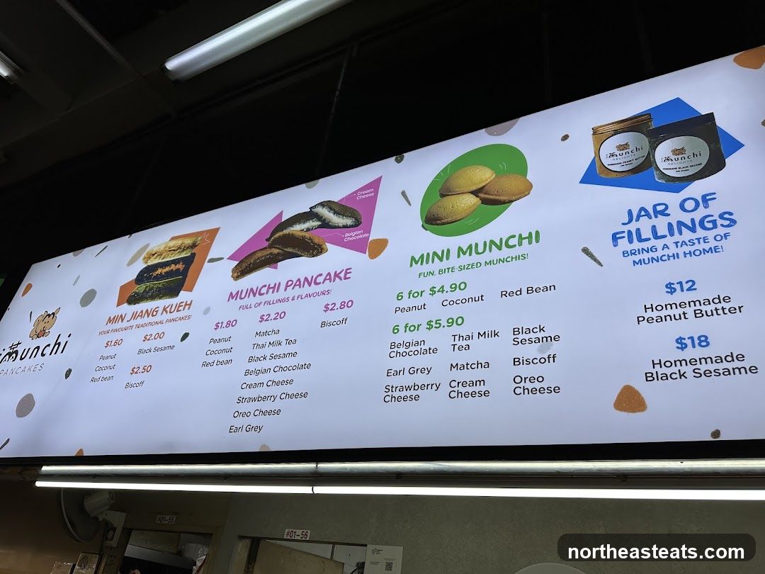 Munchi Pancakes Menu