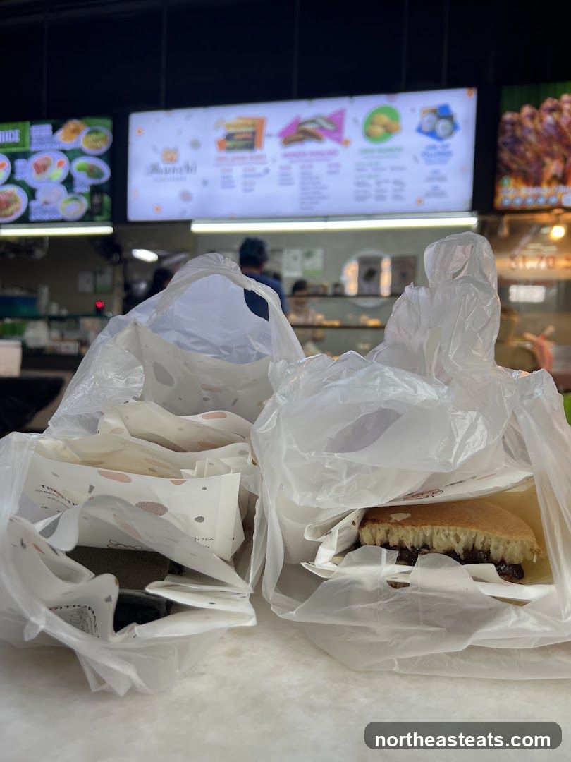 Food in plastic bags