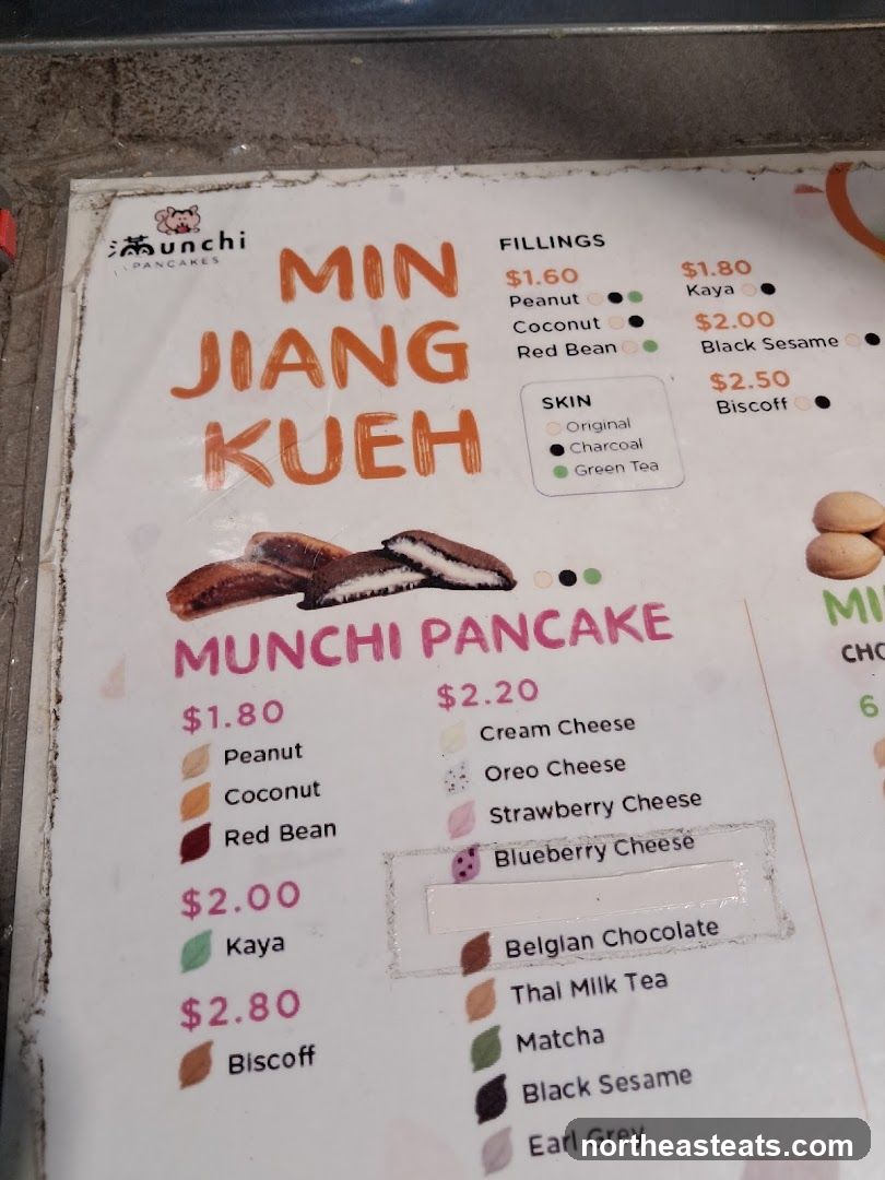Min Jiang Kueh Menu