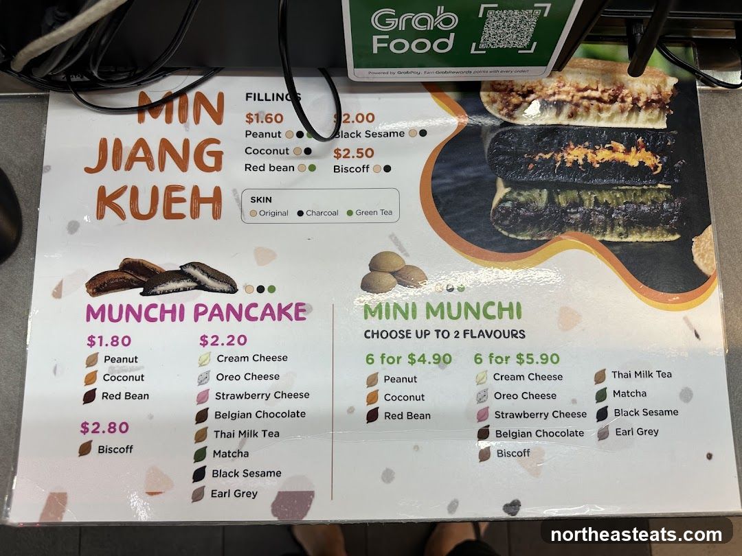 Min Jiang Kueh & Munchi Pancake Menu