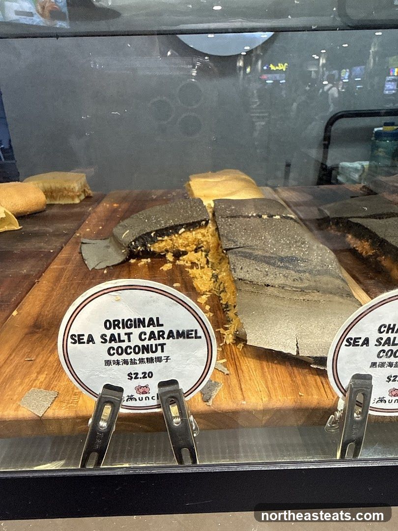 Desserts in a Display Case