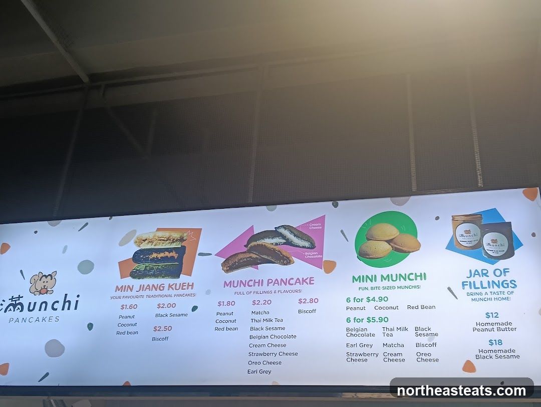 Munchi Pancakes Menu