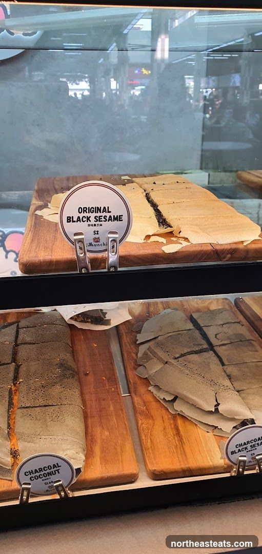 Desserts in a Display Case