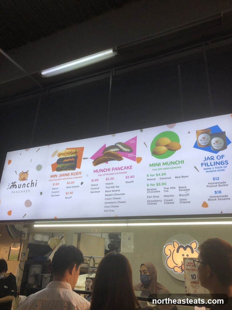 Munchi Pancakes Menu