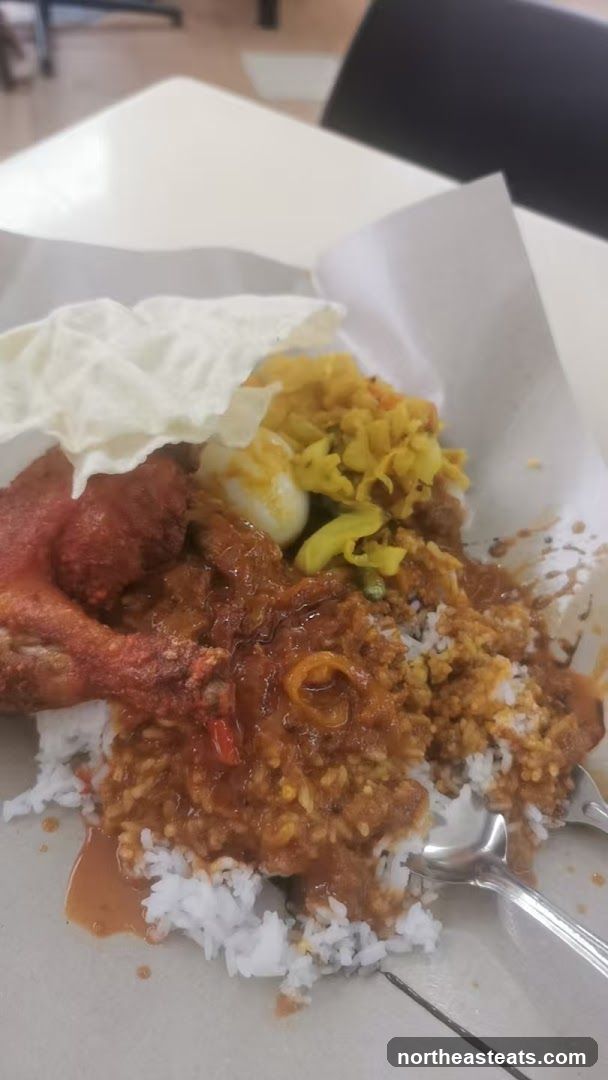 Rice with Fried Chicken and Curried Sides