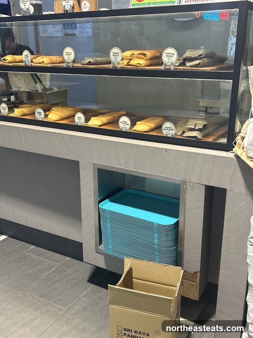 Display Case with Food Items