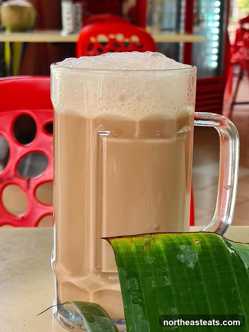 Iced Milk Tea with Foam