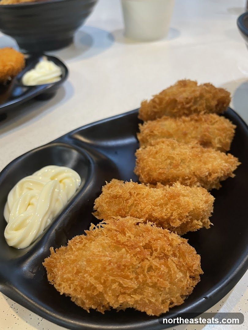 Fried Food with Mayonnaise