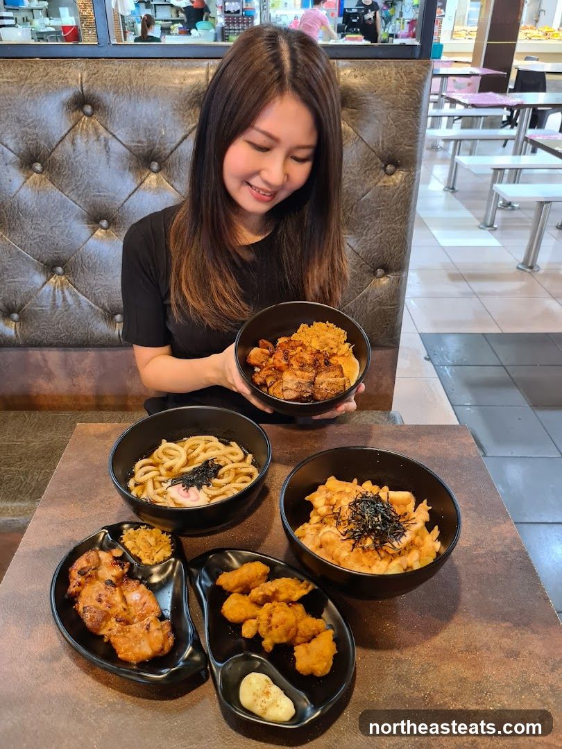 Woman with Japanese Food