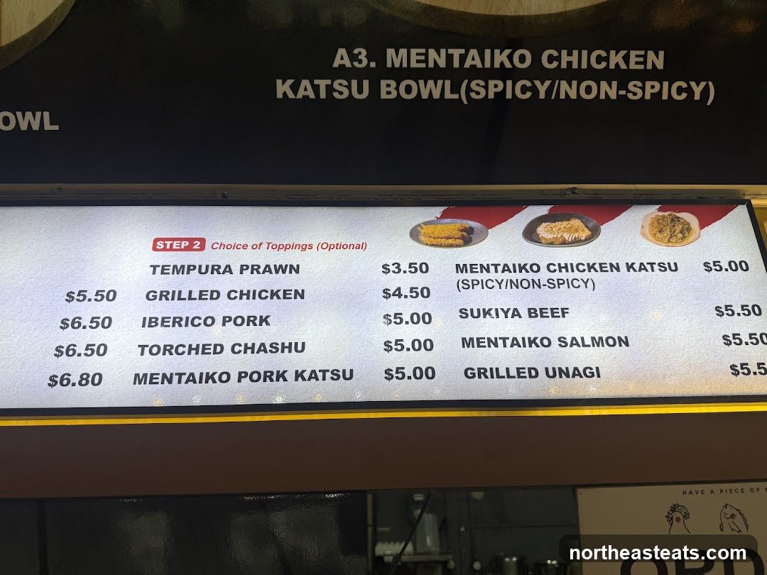 MENTAIKO CHICKEN KATSU BOWL