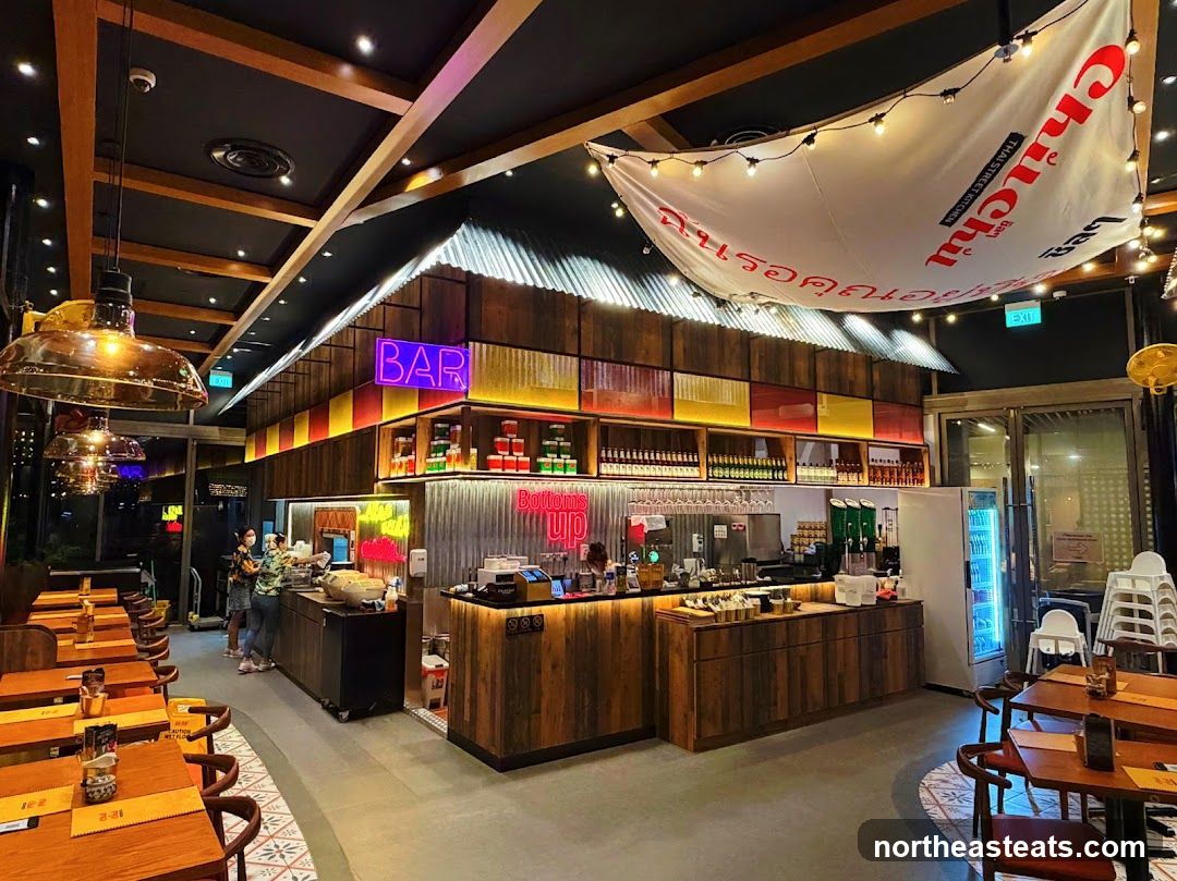 Restaurant Interior with Bar