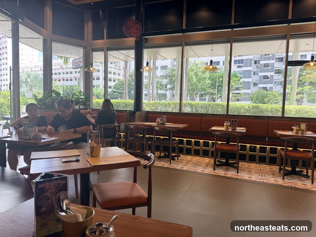 Restaurant Interior with Diners