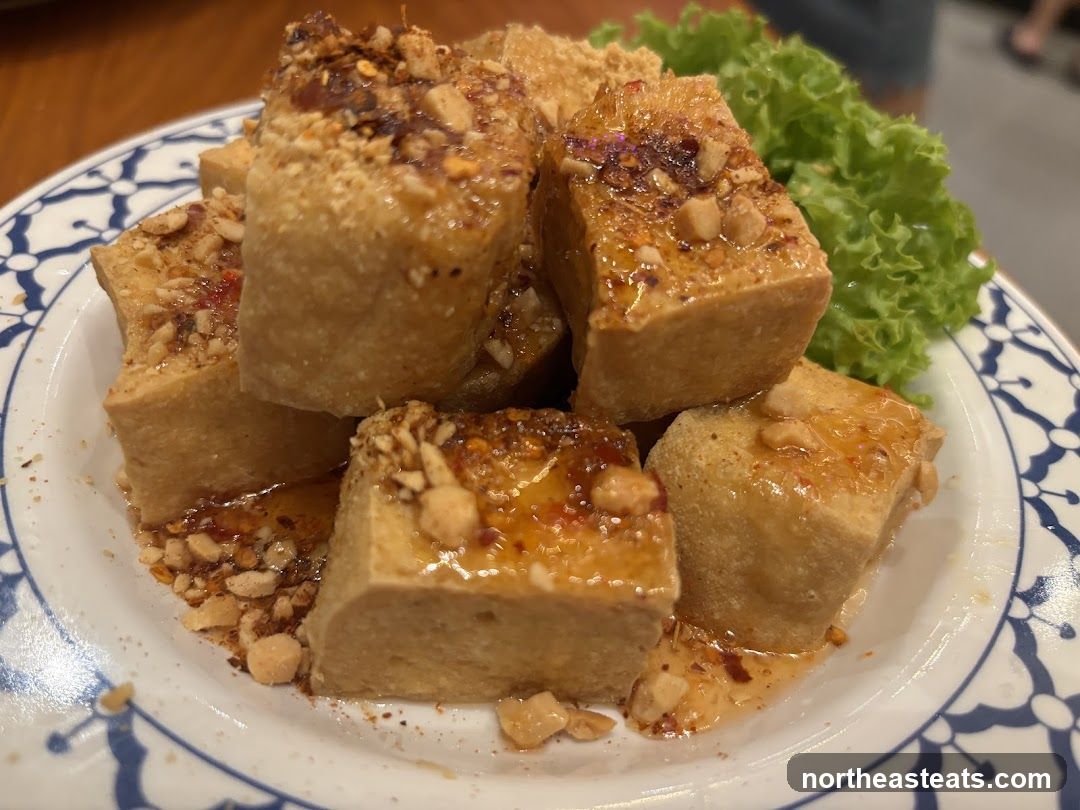 Fried Tofu with Toppings