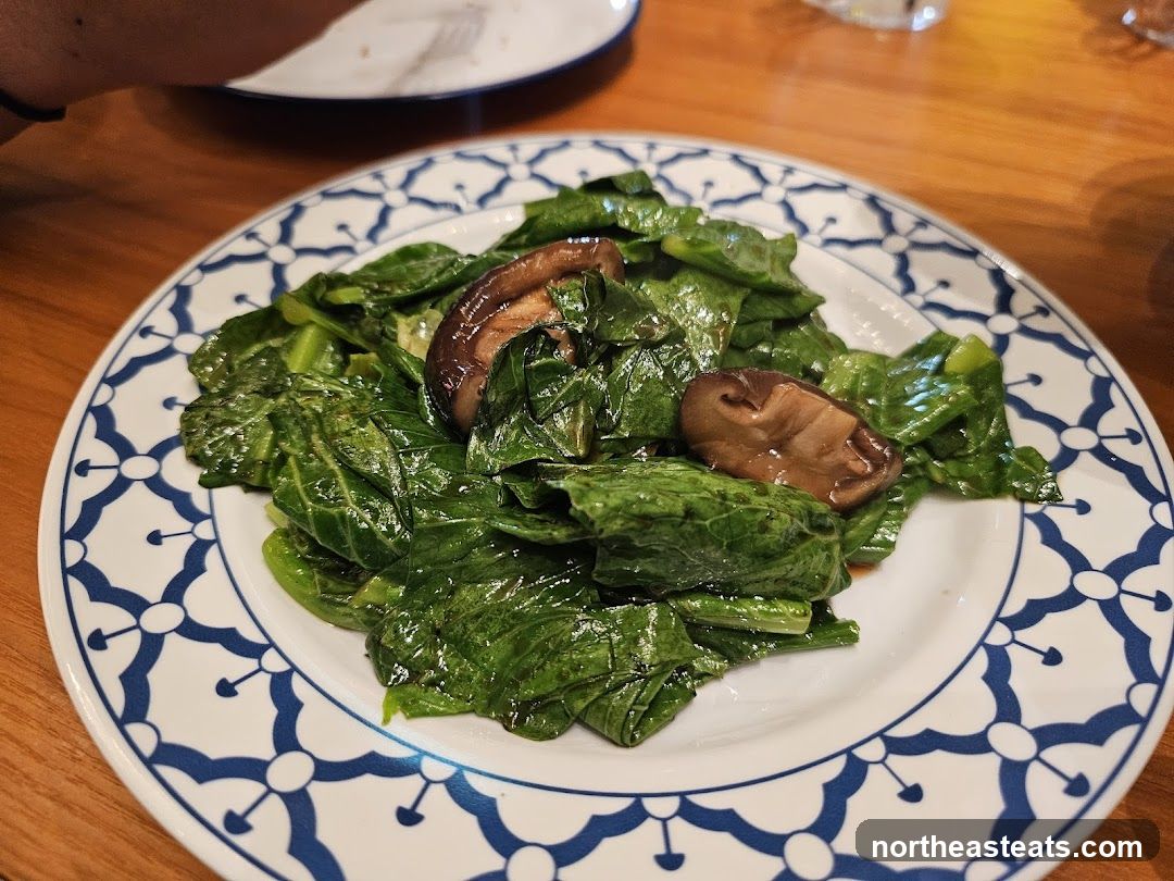 Stir-fried Greens with Mushrooms