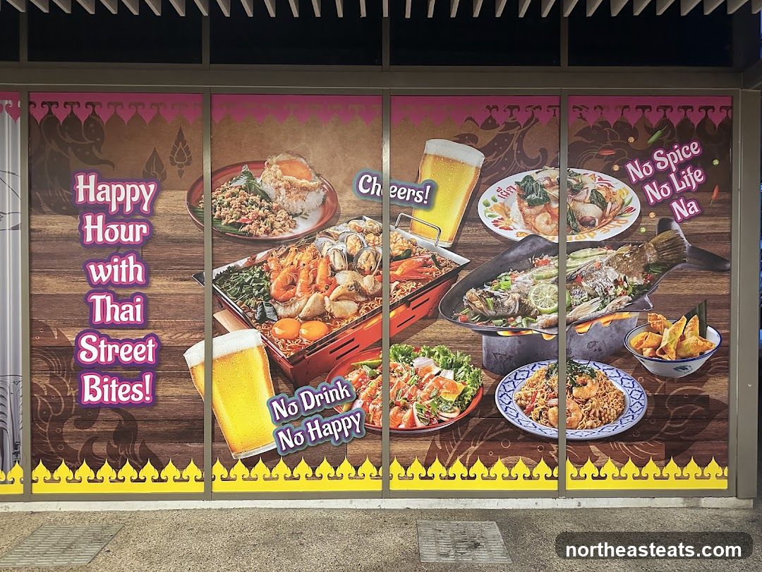 Thai Street Bites Happy Hour Advertisement