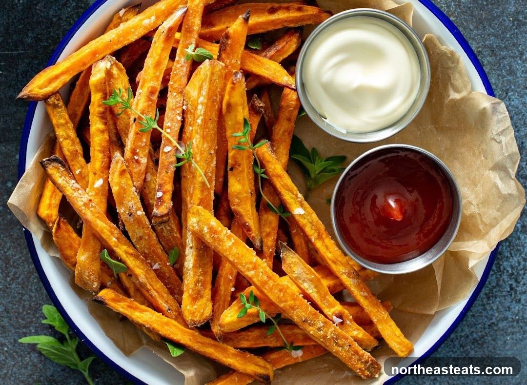 Sweet Potato Fries with Dips