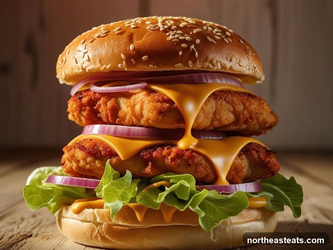Double Chicken Burger