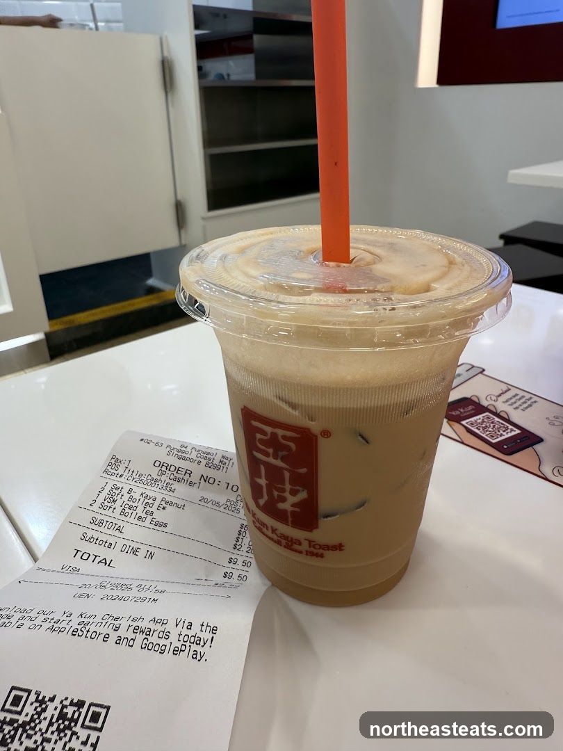 Iced Drink and Receipt