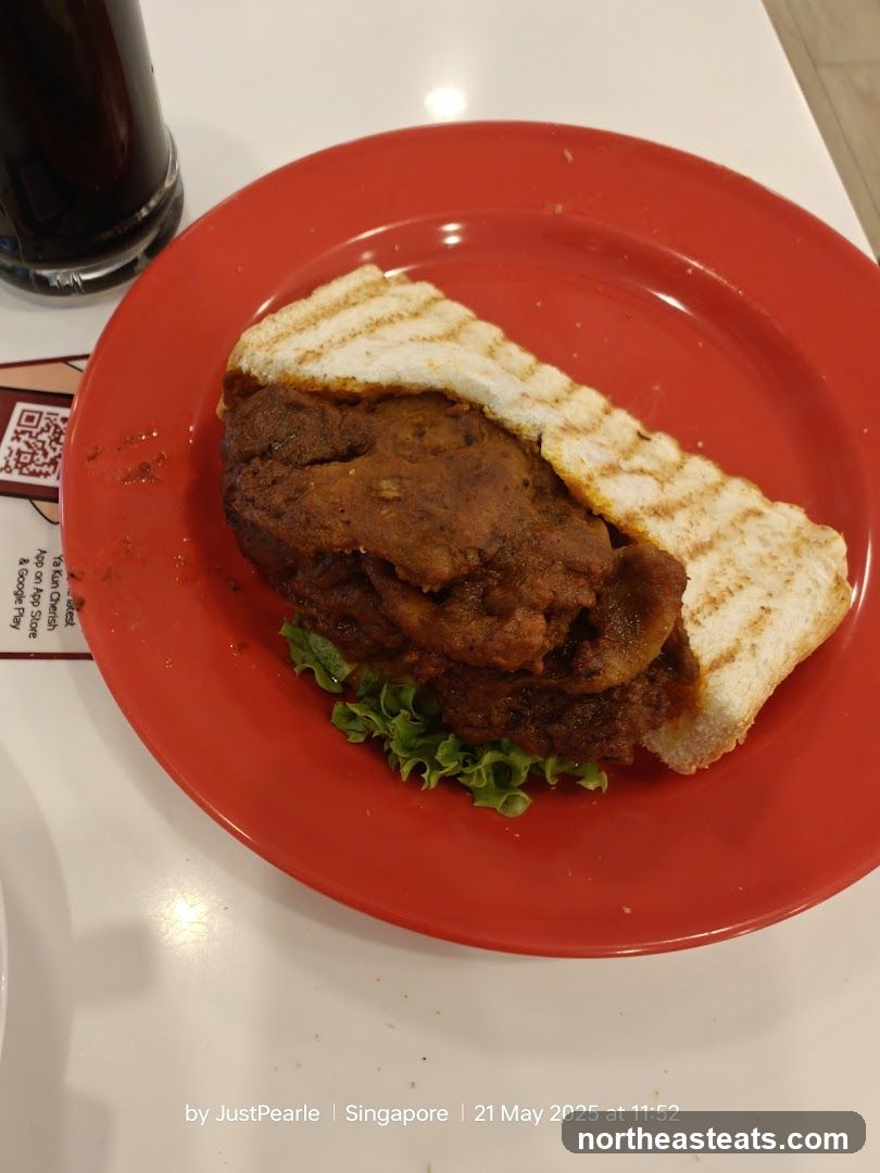 Sandwich on a red plate