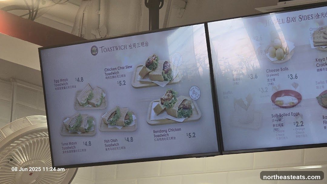 Toastwich Menu