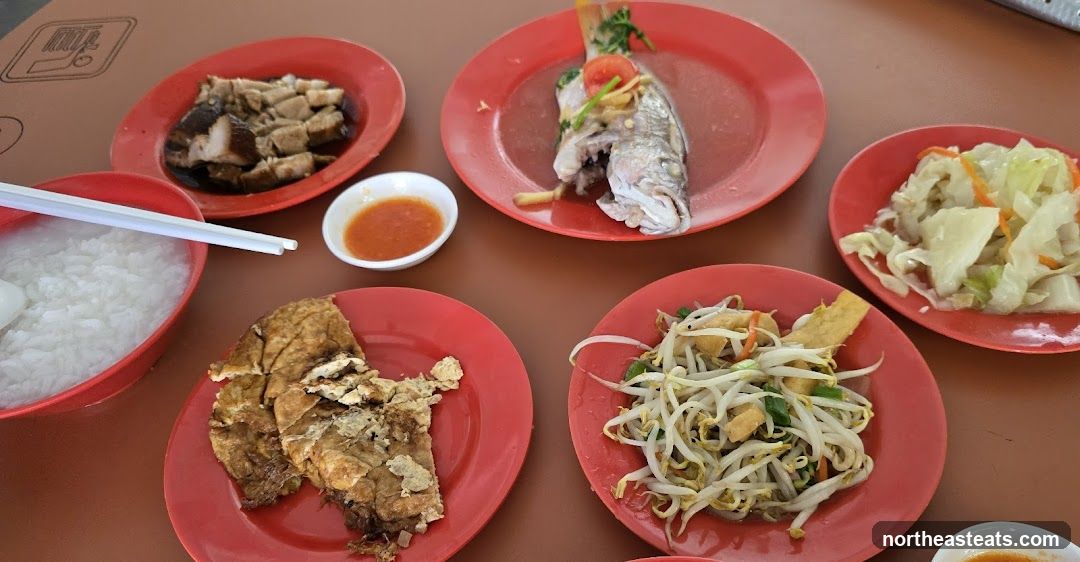 Table with various dishes