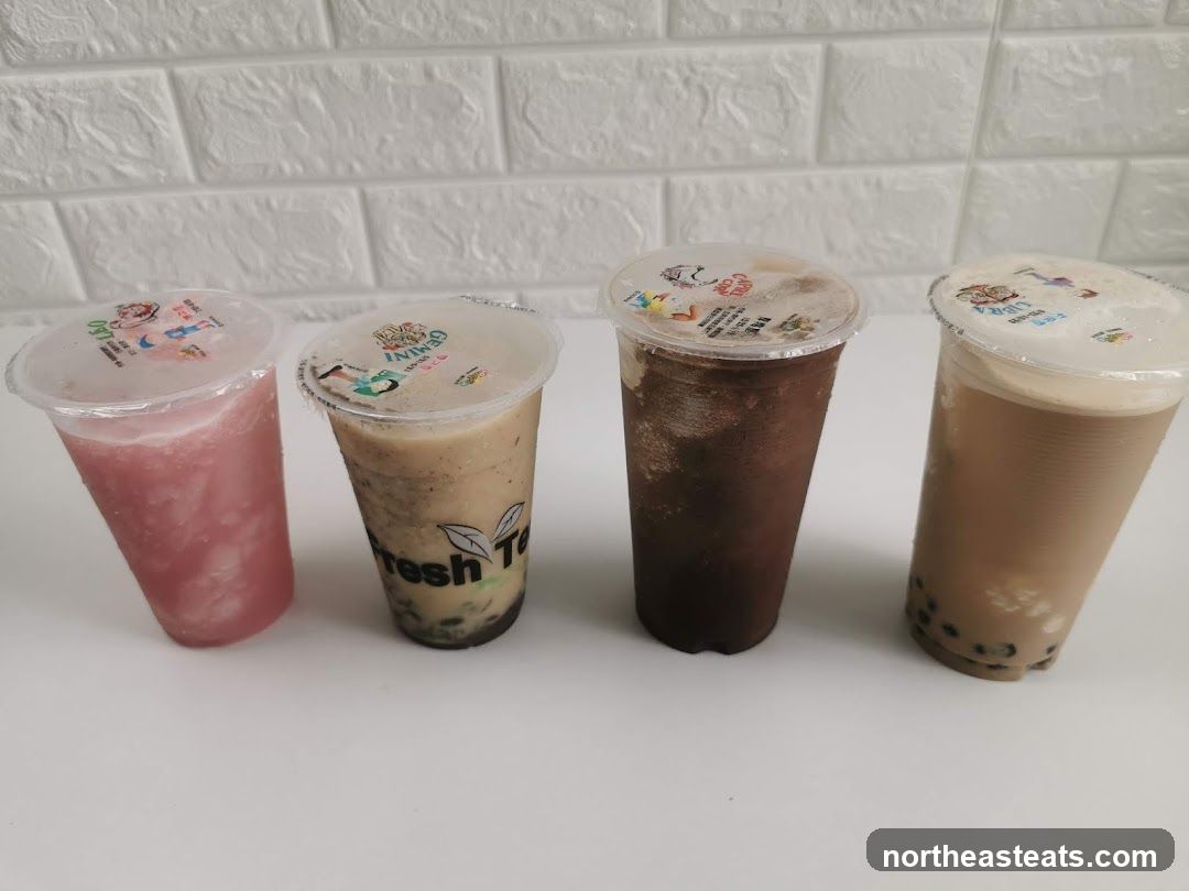 Four Bubble Teas