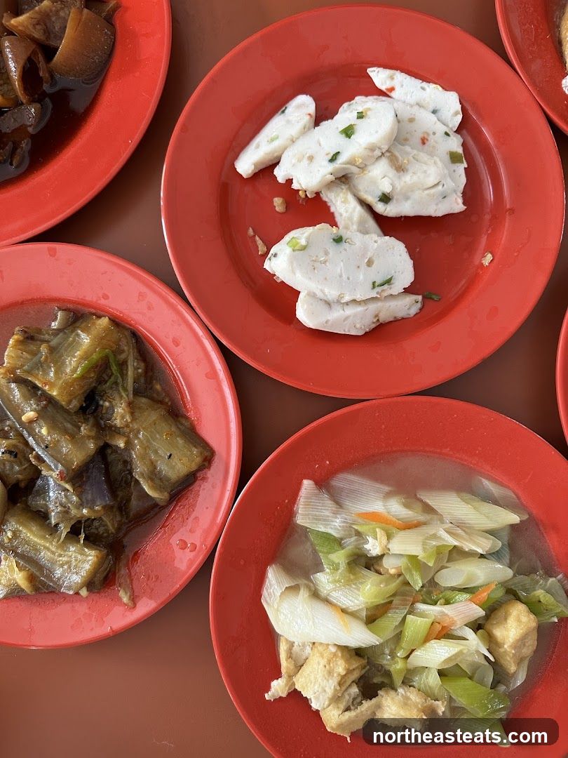 Dishes of food