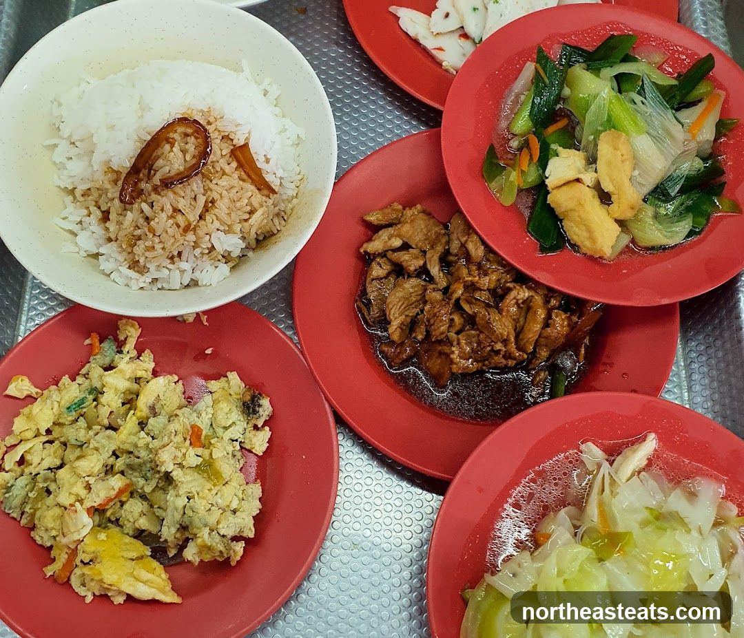 Dishes of food