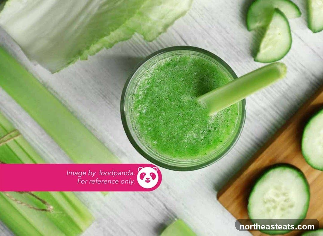 Green Juice with Celery and Cucumber